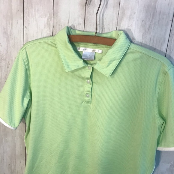 Green Nike Golf Button Up Shirt Size Medium - Picture 4 of 7